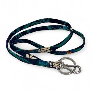 Vera Bradley Navy Floral Lanyard